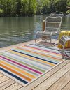 Bahama Breeze Outdoor Collection Area Rug -  Exuma Rectangle Gray  lifestyle 12