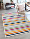 Bahama Breeze Outdoor Collection Area Rug -  Exuma Rectangle Gray  lifestyle 34