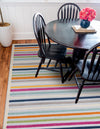 Bahama Breeze Outdoor Collection Area Rug -  Exuma Square Gray  lifestyle 183