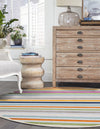 Bahama Breeze Outdoor Collection Area Rug -  Exuma Round Gray  lifestyle 164