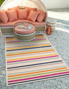 Bahama Breeze Outdoor Collection Area Rug -  Exuma Rectangle Beige  lifestyle 5