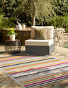Bahama Breeze Outdoor Collection Area Rug -  Exuma Rectangle Beige  lifestyle 31