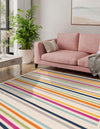 Bahama Breeze Outdoor Collection Area Rug -  Exuma Square Beige  lifestyle 166