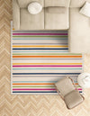Bahama Breeze Outdoor Collection Area Rug -  Exuma Square Beige  lifestyle 186