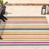 Bahama Breeze Outdoor Collection Area Rug -  Exuma Square Beige  lifestyle 98