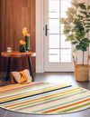 Bahama Breeze Outdoor Collection Area Rug -  Exuma Round Beige  lifestyle 127