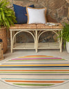 Bahama Breeze Outdoor Collection Area Rug -  Exuma Round Beige  lifestyle 177
