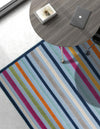 Bahama Breeze Outdoor Collection Area Rug -  Exuma Rectangle Blue  lifestyle 44