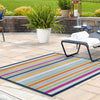 Bahama Breeze Outdoor Collection Area Rug -  Exuma Square Blue  lifestyle 112