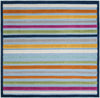 Bahama Breeze Outdoor Collection Area Rug -  Exuma Square Blue  lifestyle 57