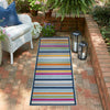 Bahama Breeze Outdoor Collection Area Rug -  Exuma Runner Blue  lifestyle 114