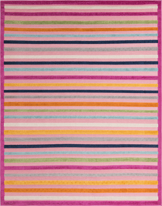 Bahama Breeze Outdoor Collection Area Rug -  Exuma Rectangle Pink Main