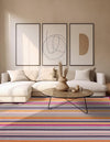 Bahama Breeze Outdoor Collection Area Rug -  Exuma Square Pink  lifestyle 151