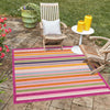 Bahama Breeze Outdoor Collection Area Rug -  Exuma Square Pink  lifestyle 79