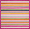 Bahama Breeze Outdoor Collection Area Rug -  Exuma Square Pink  lifestyle 40