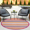Bahama Breeze Outdoor Collection Area Rug -  Exuma Round Pink  lifestyle 115