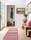Bahama Breeze Outdoor Collection Area Rug -  Exuma Runner Pink  lifestyle 160