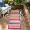 Bahama Breeze Outdoor Collection Area Rug -  Exuma Runner Pink  lifestyle 83