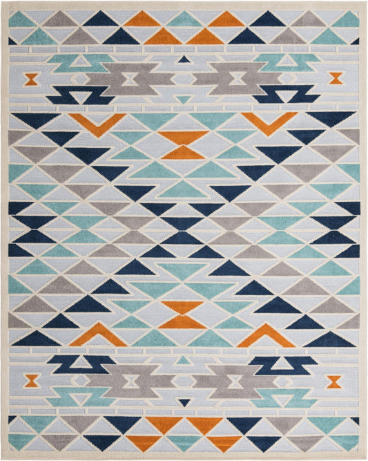 Bahama Breeze Outdoor Collection Area Rug -  Andros Rectangle Gray Main