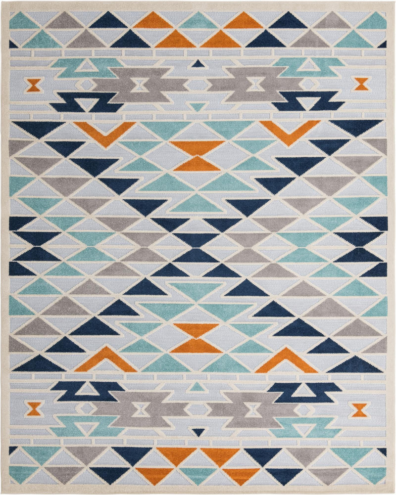 Bahama Breeze Outdoor Collection Area Rug -  Andros Rectangle Gray Main