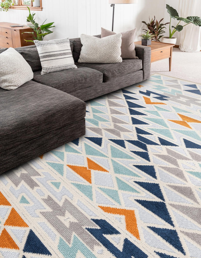 Bahama Breeze Outdoor Collection Area Rug -  Andros Rectangle Gray  lifestyle 11