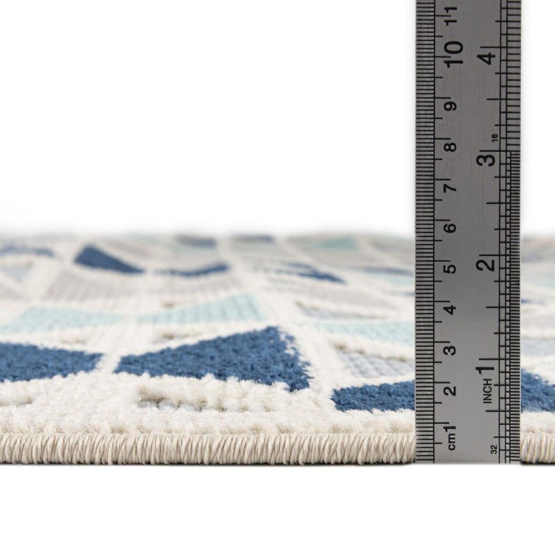 Bahama Breeze Outdoor Collection Area Rug -  Andros Rectangle Gray  lifestyle 4