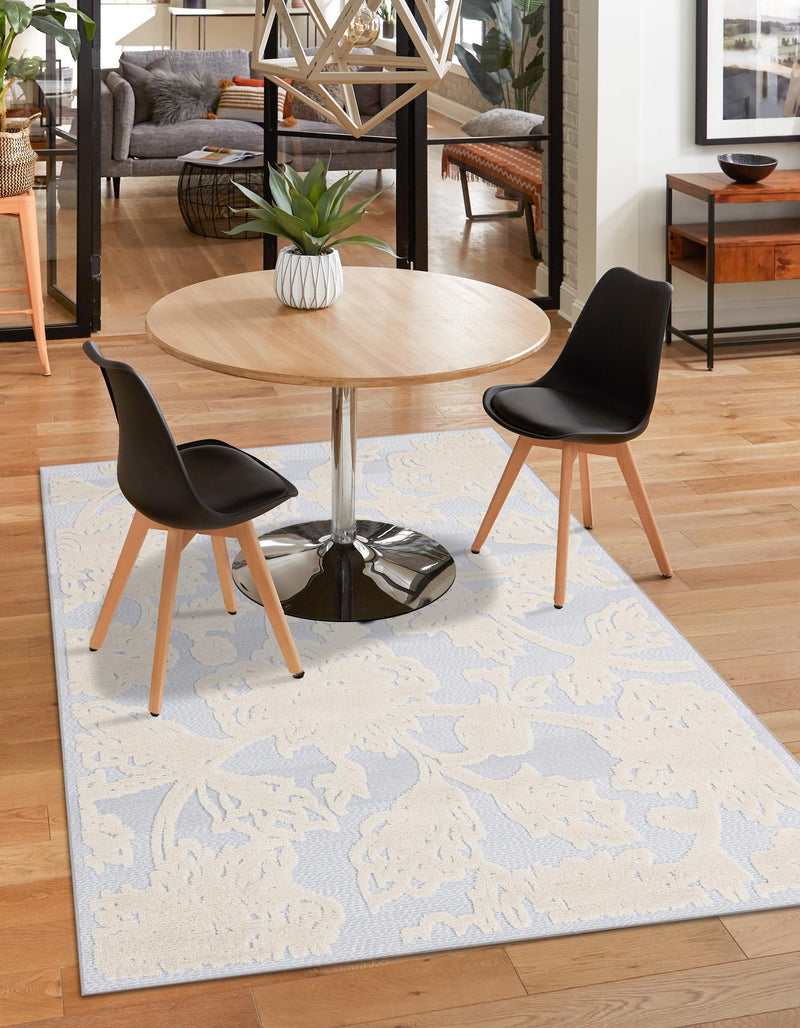 Bahama Breeze Outdoor Collection Area Rug -  Eleuthera Rectangle Gray  lifestyle 17
