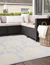 Bahama Breeze Outdoor Collection Area Rug -  Eleuthera Square Gray  lifestyle 76