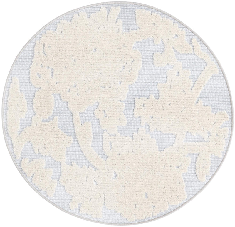 Bahama Breeze Outdoor Collection Area Rug -  Eleuthera Round Gray  lifestyle 28