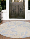 Bahama Breeze Outdoor Collection Area Rug -  Eleuthera Round Gray  lifestyle 38