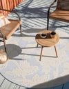 Bahama Breeze Outdoor Collection Area Rug -  Eleuthera Round Gray  lifestyle 68