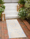 Bahama Breeze Outdoor Collection Area Rug -  Eleuthera Runner Gray  lifestyle 39
