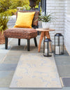 Bahama Breeze Outdoor Collection Area Rug -  Eleuthera Runner Gray  lifestyle 61