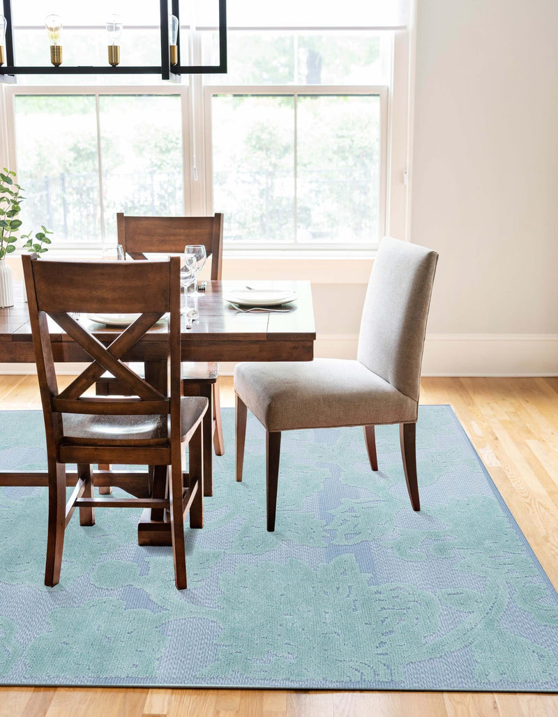 Bahama Breeze Outdoor Collection Area Rug -  Eleuthera Rectangle Navy Blue  lifestyle 18