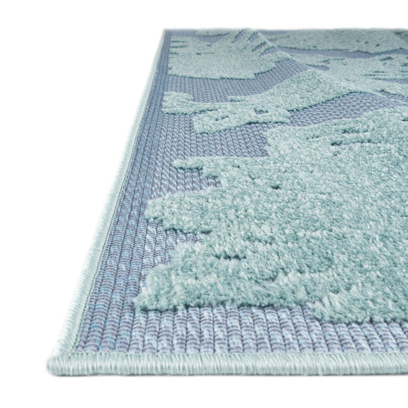 Bahama Breeze Outdoor Collection Area Rug -  Eleuthera Rectangle Navy Blue  lifestyle 12