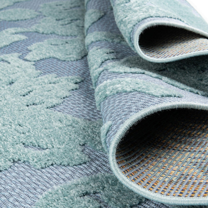 Bahama Breeze Outdoor Collection Area Rug -  Eleuthera Rectangle Navy Blue  lifestyle 24