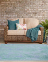 Bahama Breeze Outdoor Collection Area Rug -  Eleuthera Square Navy Blue  lifestyle 43