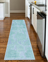 Bahama Breeze Outdoor Collection Area Rug -  Eleuthera Runner Navy Blue  lifestyle 83