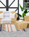 Bahama Breeze Outdoor Collection Area Rug -  Bimini Rectangle Gray  lifestyle 7