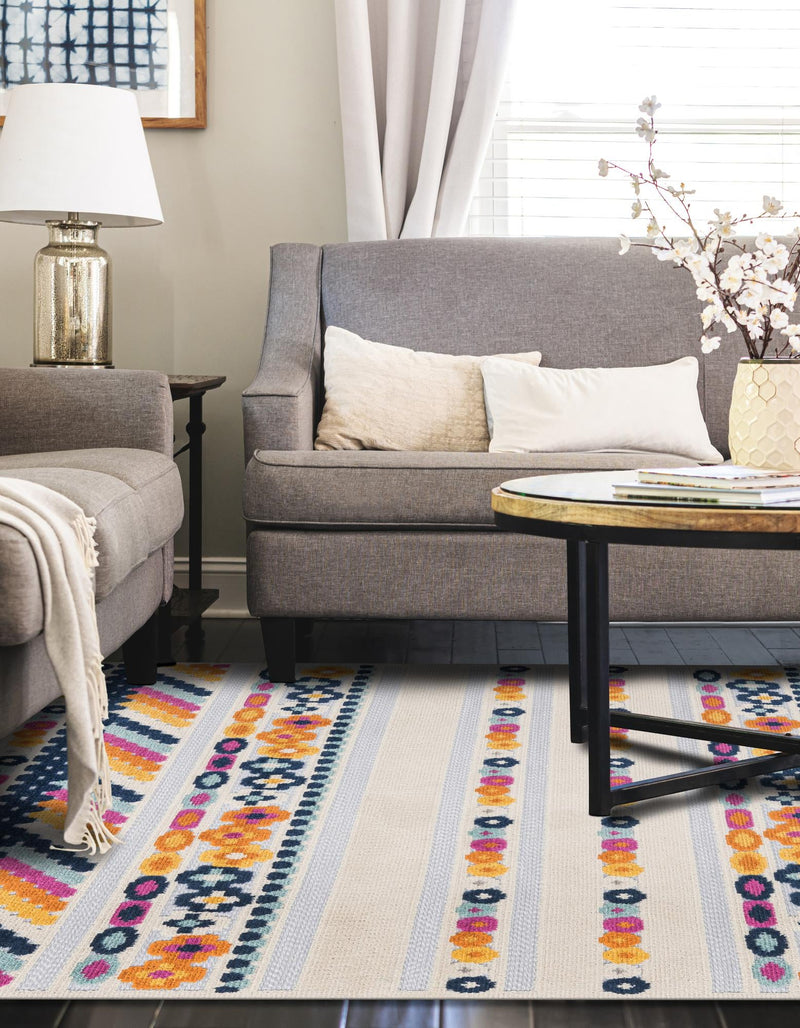 Bahama Breeze Outdoor Collection Area Rug -  Bimini Rectangle Gray  lifestyle 21