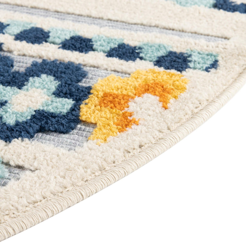 Bahama Breeze Outdoor Collection Area Rug -  Bimini Round Gray  lifestyle 66