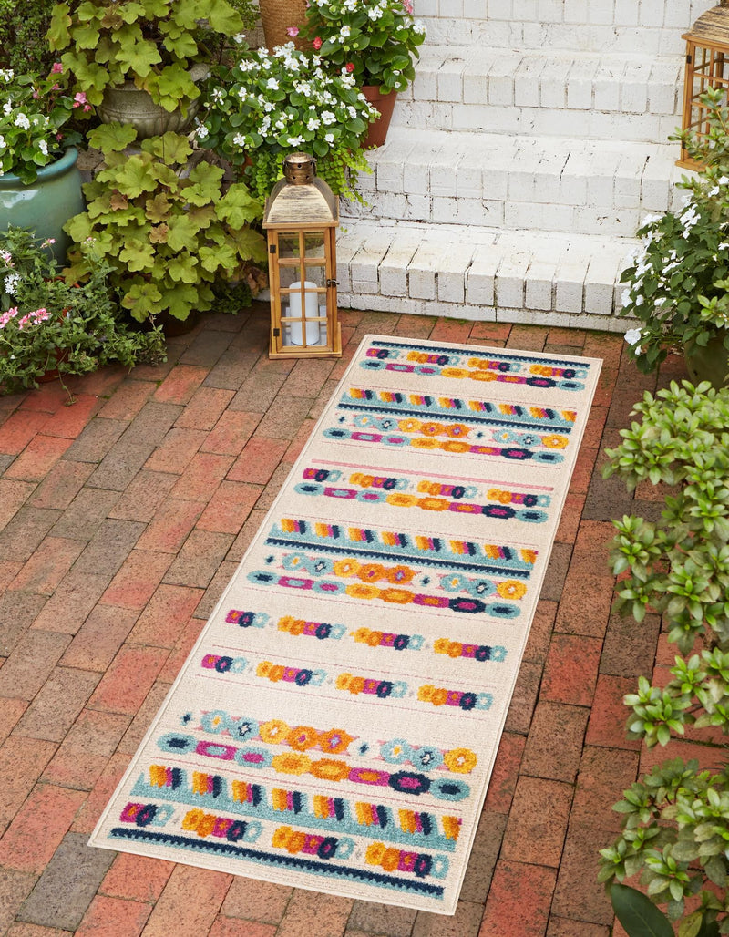 Bahama Breeze Outdoor Collection Area Rug -  Bimini Runner Gray  lifestyle 53