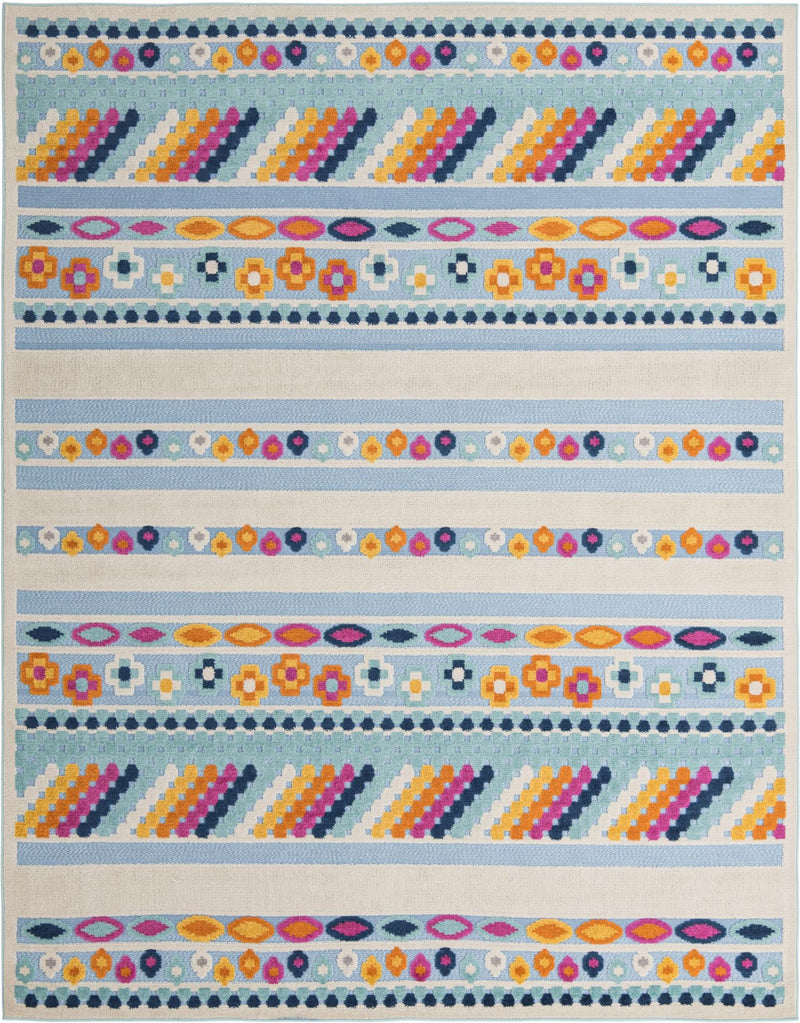 Bahama Breeze Outdoor Collection Area Rug -  Bimini Rectangle Blue  lifestyle 4
