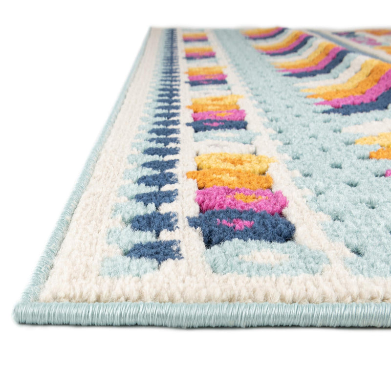 Bahama Breeze Outdoor Collection Area Rug -  Bimini Rectangle Blue  lifestyle 17