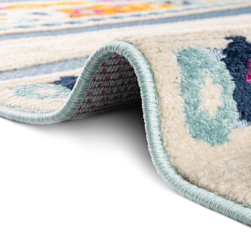 Bahama Breeze Outdoor Collection Area Rug -  Bimini Rectangle Blue  lifestyle 26