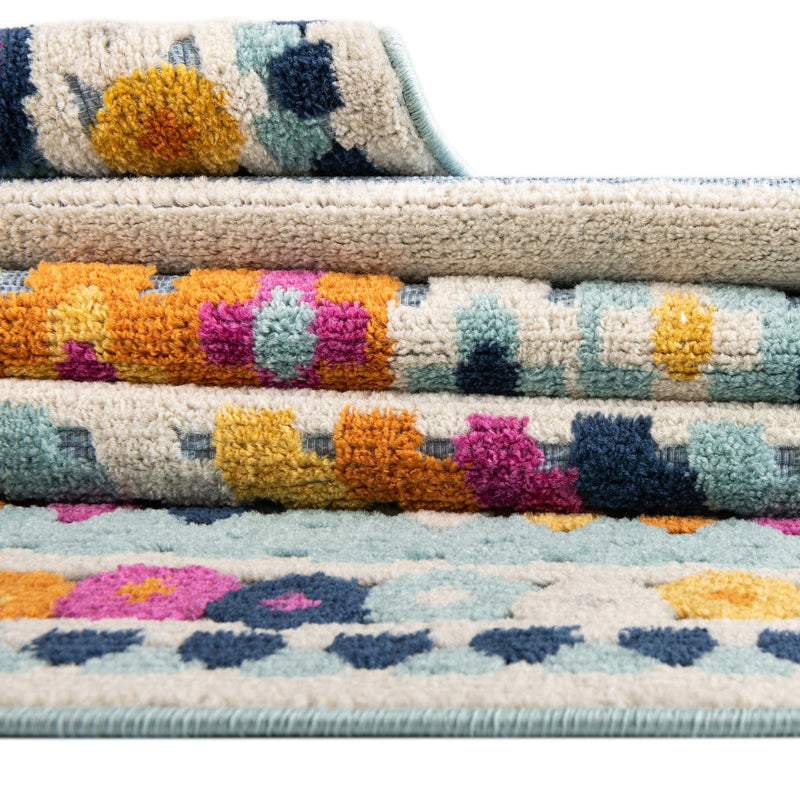 Bahama Breeze Outdoor Collection Area Rug -  Bimini Rectangle Blue  lifestyle 38