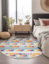 Bahama Breeze Outdoor Collection Area Rug -  Bimini Round Blue  lifestyle 107
