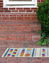 Bahama Breeze Outdoor Collection Area Rug -  Bimini Runner Blue  lifestyle 93