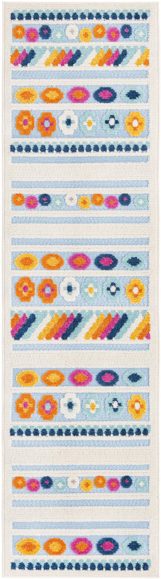 Bahama Breeze Outdoor Collection Area Rug -  Bimini Runner Blue  lifestyle 45