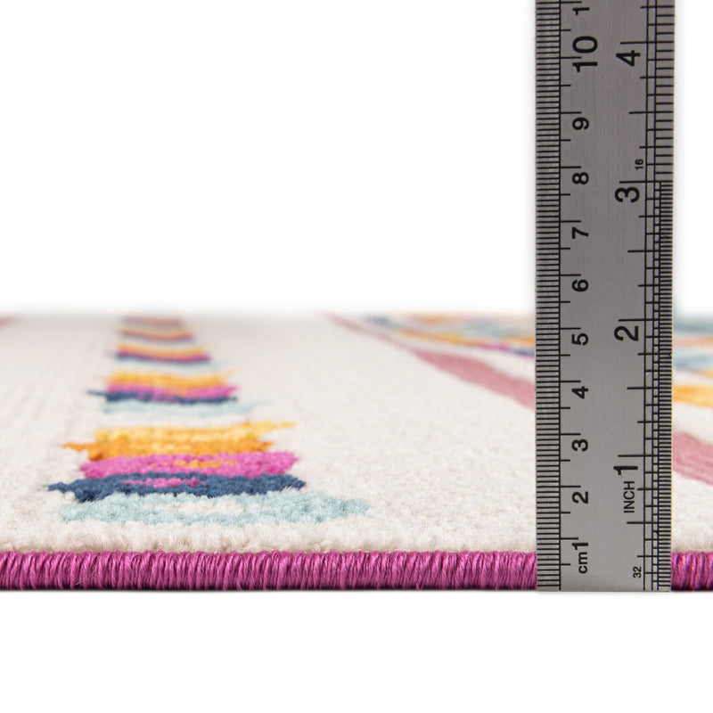 Bahama Breeze Outdoor Collection Area Rug -  Bimini Rectangle Pink  lifestyle 12